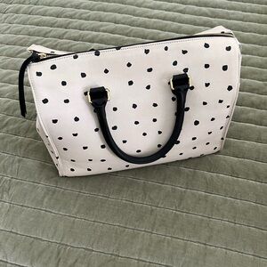 CLARE V. Sandrine Polka Dot Tote Bag